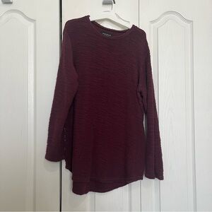 Marled Burgundy Knit Sweater (Box C)